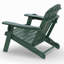 Chaise Adirondack pliante Hdpe pour l'extérieur avec porte-gobelet (ensemble de 6)-782023090