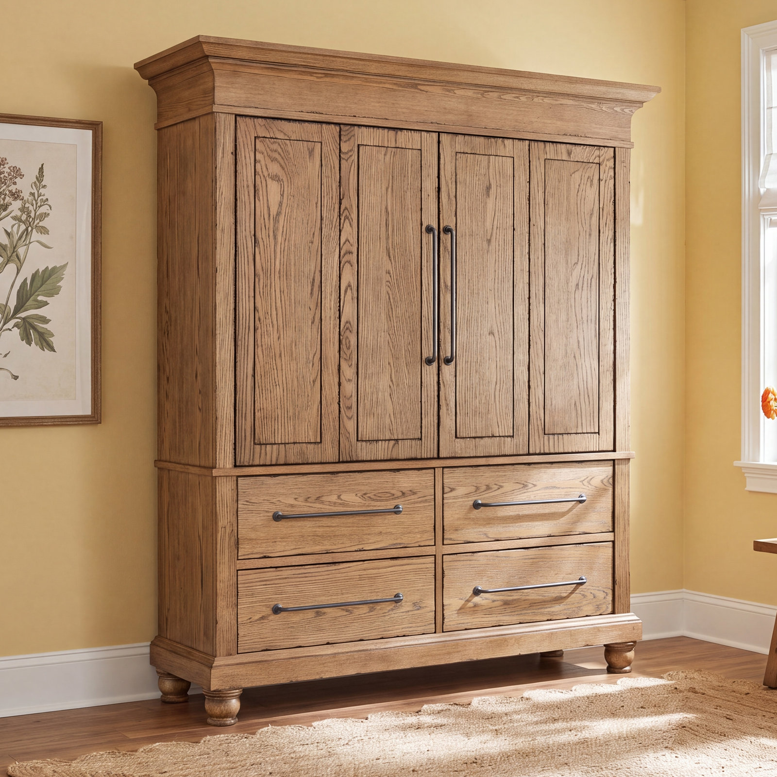 Country Living Armoire, Brown