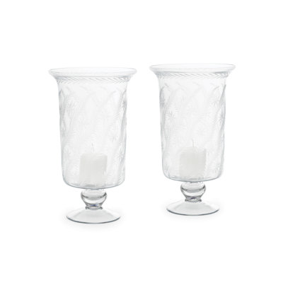 15'' H Glass Tabletop Hurricane