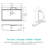 Drop In Waterfall Kitchen Sink - 33X22" White Composite Granite Quartz Single Bowl Workstation Kitchen Sink With Pull-Out Faucet-122728612