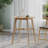 Wood Counter Height Round Dining Table, Natural Oak Finish