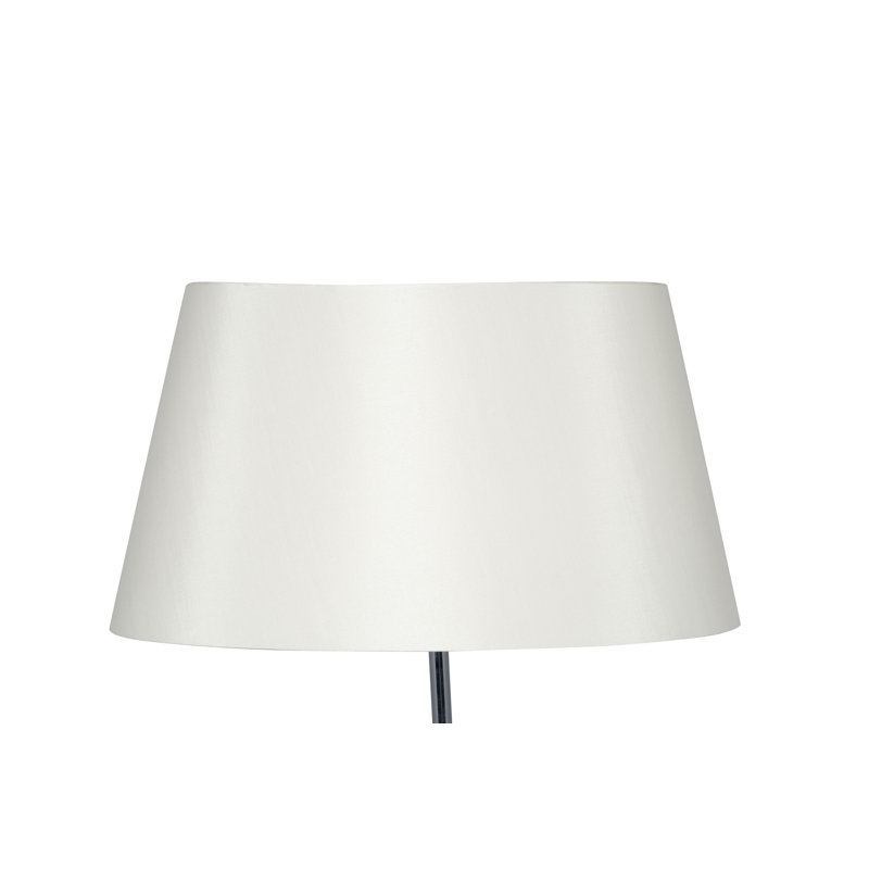 Martha Oval Silk Mix Tapered Lampshade, 25cm H x 45cm W x 27cm D, Cream