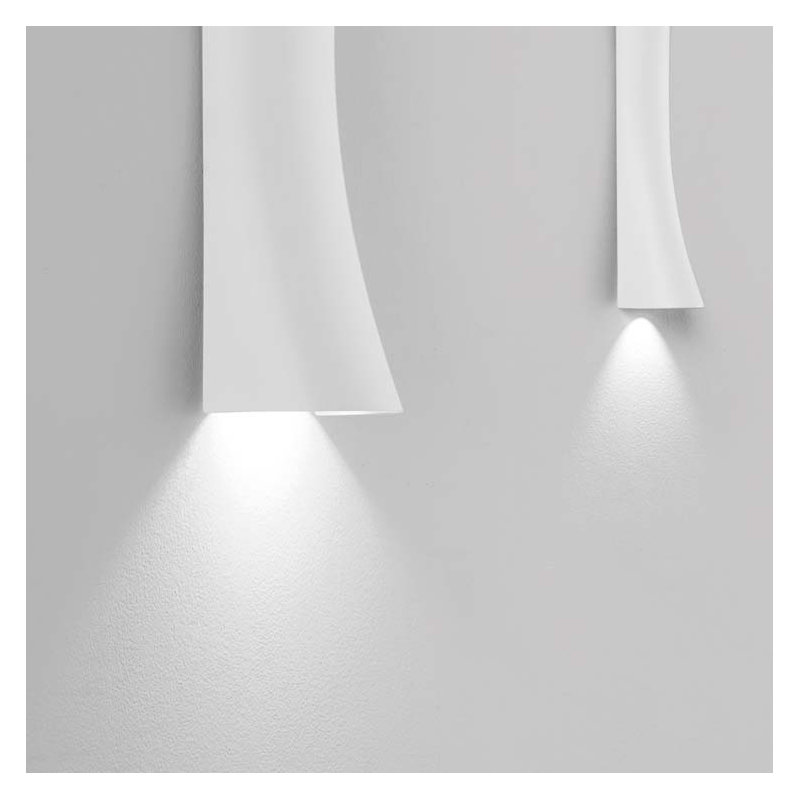 Wirth LED Flush Mounted Sconce, Matt White
