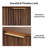  15.7" W Walnut Side Table 2pcs-1709722085