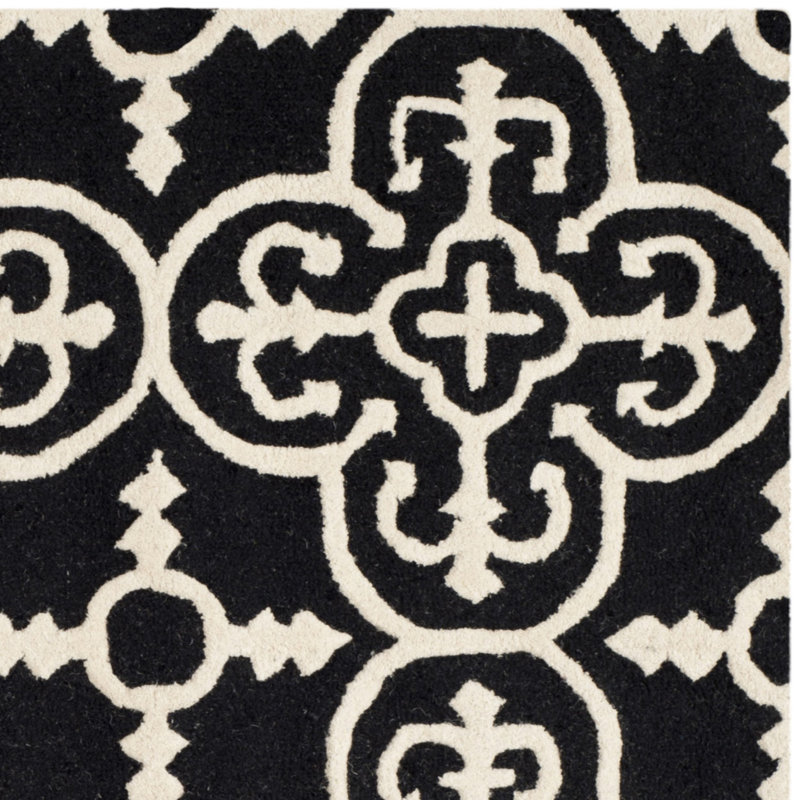 Brunswick Hand Tufted Wool Geometric Rug, Rectangle 2'6" x 4'