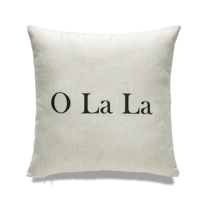 Housse de coussin 18 po, Mélange de duvet, O La La