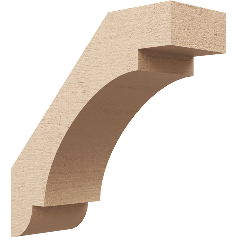 Attelle de genou en faux bois de cèdre brut Timberthane, l 5 po x P 14 po x H 14 po, brun clair apprêté