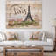 « eiffel tour avec paris scribble », peinture beige-35122578-35122575