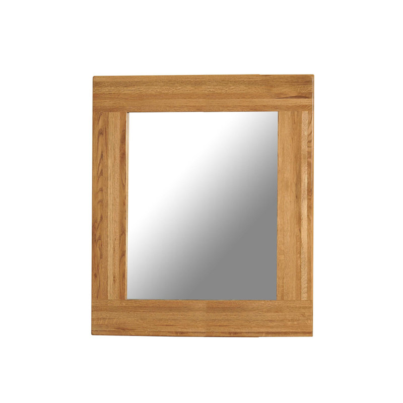 Wood Flat Wall Mirror