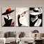 Art mural chic sur toile 3 pièces pour femmes
