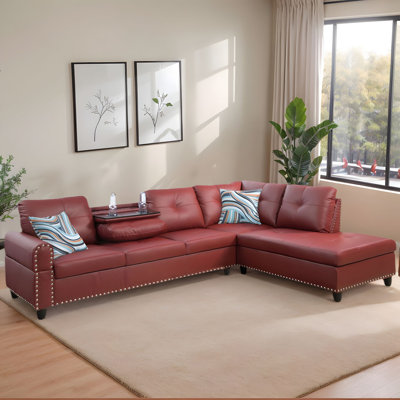 Elegant 4-Person Sofa With Reversible Coffee Table - Luxury Sofa Set