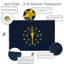 Drapeau de l'État de l'Indiana brodé Anley EverStrong Series - l 36 po x H 60 po 