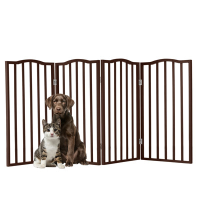 Barrière pour chien pliable à 4 panneaux pour les escaliers ou les portes pour animaux de compagnie Petmaker