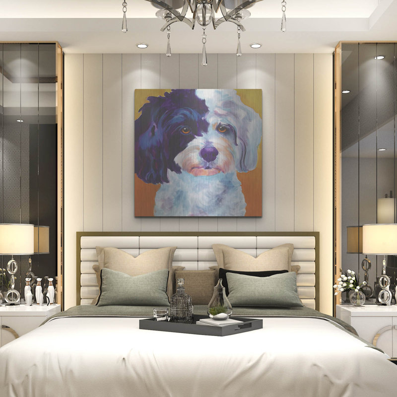«Teddy Bear Dog» par Dawg Painter, H 36 po x l 36 po