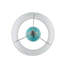Lampe de table en verre soufflé tourbillon bleu turquoise Aqua Voir ci-dessous