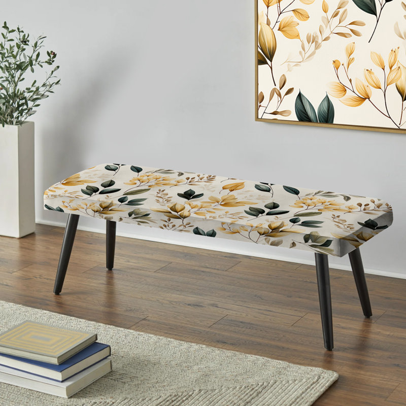 Banc rétro rembourré Plants Vintage