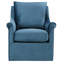 Fauteuil pivotant en velours avec accoudoirs inclinés et coussin amovible Atlanta-59475733