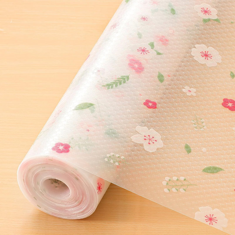 Doublure de tablette - Armoire et doublure de tiroir de qualité supérieure non adhésives pour la cuisine - Papier de tablette imperméable avec motif moderne - Tapis d'armoire en EVA durable - Facile à couper (l 11,8 po x L 118 po)