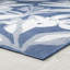 Tapis d'intérieur / extérieur bleu / crème à motif floral Baeten-1258100737
