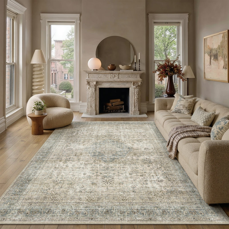 Tapis de salle à manger Lumina, Gris, Rectangle 6'x 9'