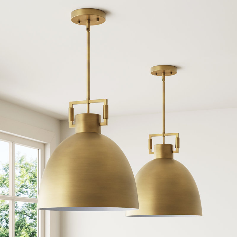1 - Light Dome Pendant, Gold