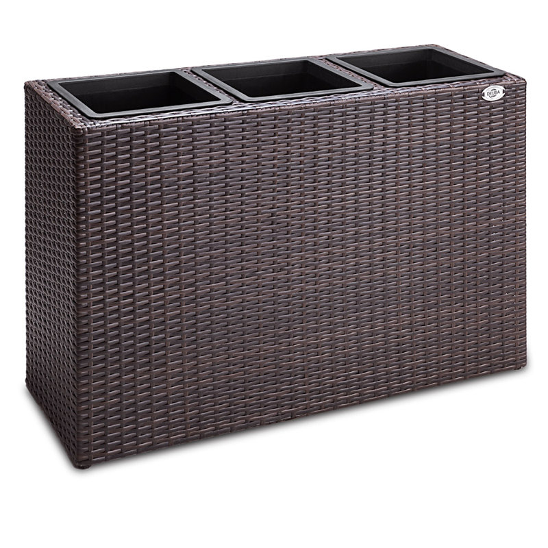 Iliana Handmade Planter Box, Brown