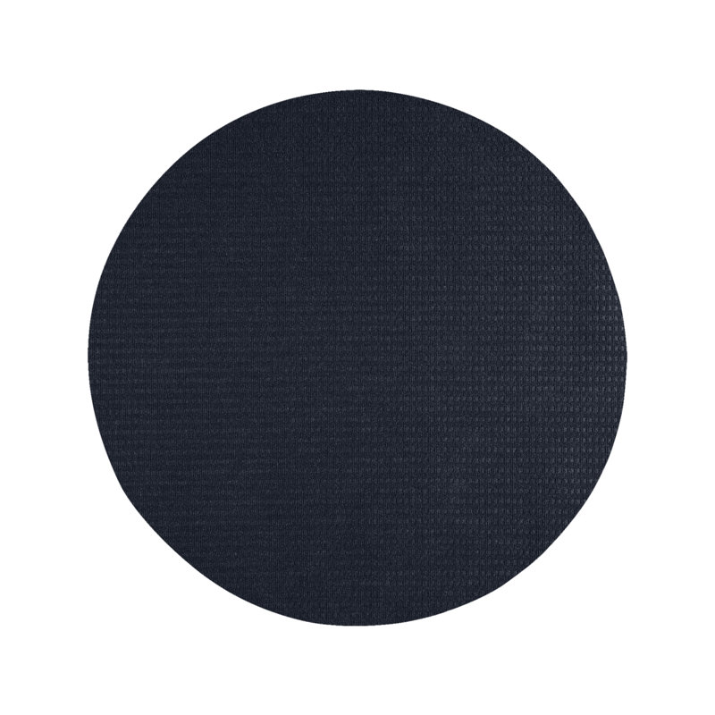 Tapis intérieur / extérieur bleu uni Estoria, Rond 2 pi