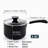Cook N Home Basic 3 Quart Nonstick Saucepan with Glass Lid, Non Stick Aluminum Sauce Pan, Multi-Purpose Milk Chocolate Cooking Pot with Stay-Cool Handle, Black
