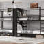 Lit double superposé en métal pleine grandeur avec rangement intégré, structure robuste et conception à bruit réduit pour une efficacité maximale de l'espace-45176430
