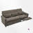 81.9" Convertible Sofa With Recliner-1385408965