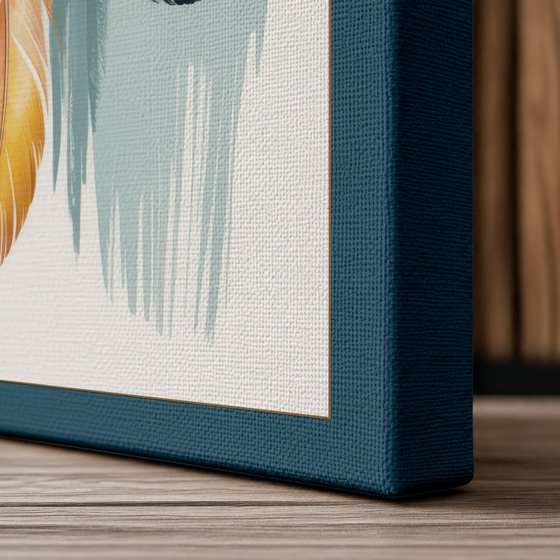 Print, 30x20 - 76.2 x 50.8 cm, Teal Border