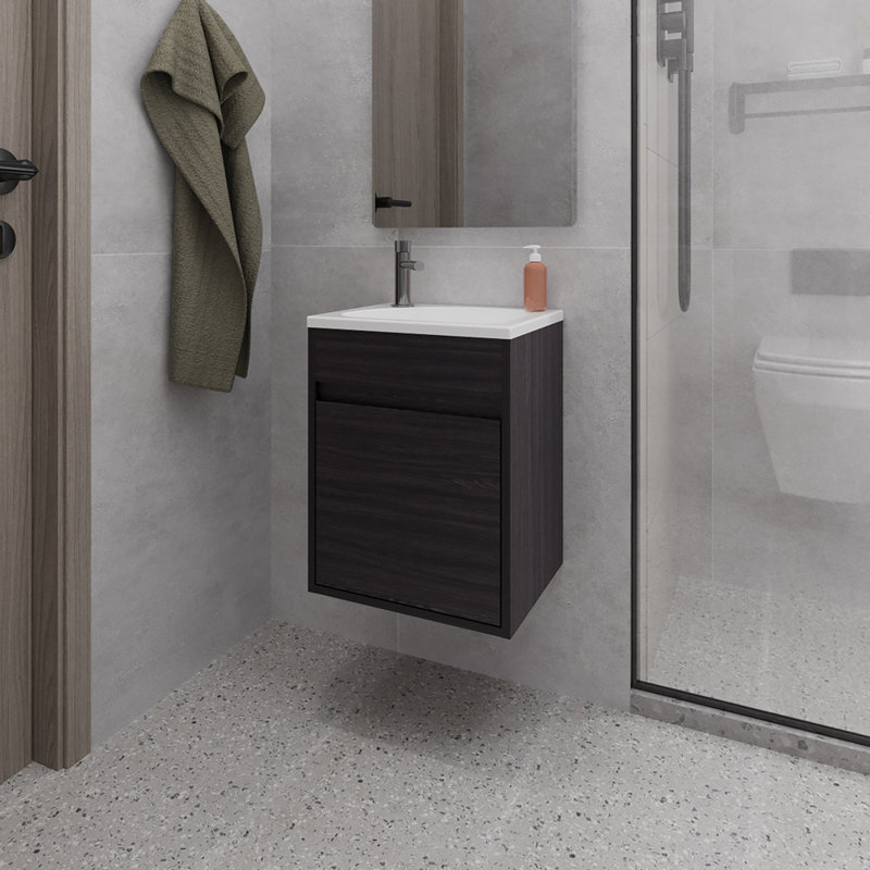 Évier de salle de bain Sutcliffe, Noir