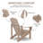 Grandview Solid Wood Adirondack Chair-272409404