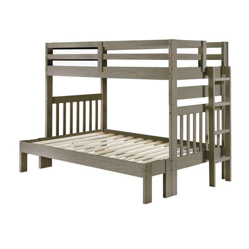 Ahmia Kids Twin Over Full Bunk Bed, Slate