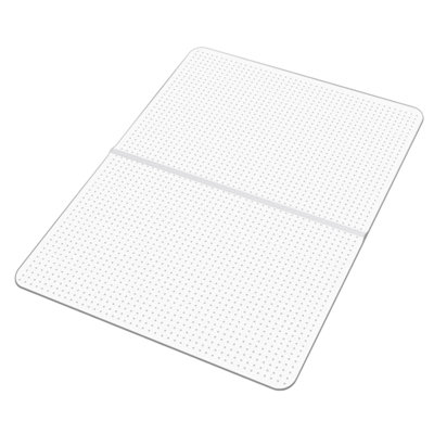 Tapis de chaise, 91 x 122 cm, tapis de protection de sol en plastique avec picots, antidérapant et facile à nettoyer, glisse en douceur sous le bureau pour le bureau à domicile (rectangulaire)