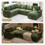 114" modular sectional sofa, corduroy l shaped modular sofa, sectional couches for living room, bedroom and apartment-1069491482
