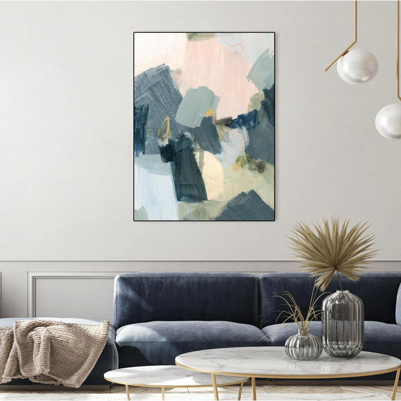 «Lago I» par Victoria Barnes, reproduction sur toile flottante, H 40 po x l 30 po