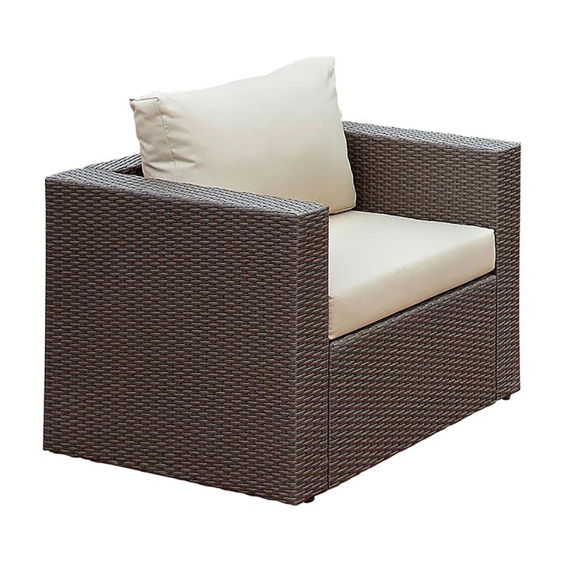 Chaise de patio avec accoudoirs Cato