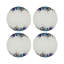 Xmas Ornaments White Vegan Leather Round Coasters