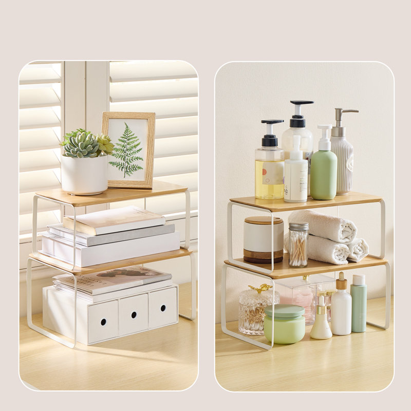 12.3'' W Steel Shelving Unit, Beige
