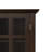 Acadian Solid Wood Transitional Low Storage Cabinet with Glass Doors and Adjustable Shelves-1205136826-1134587492