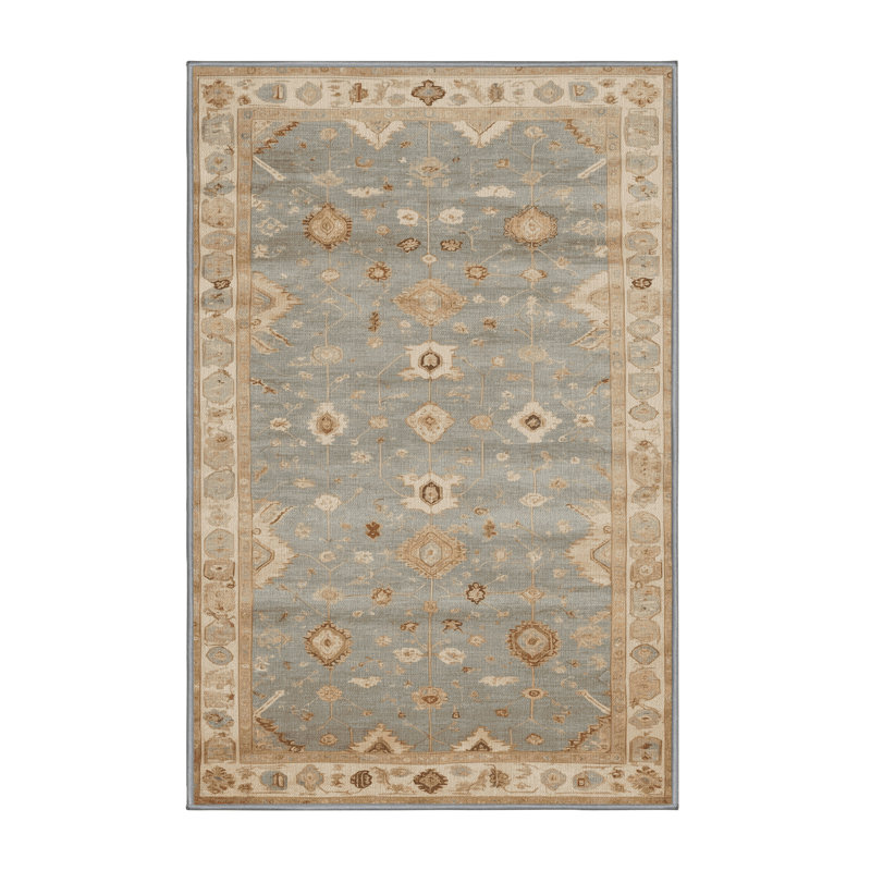 Machine Washable Afyon Gray Area Rug, Runner 2' x 5'