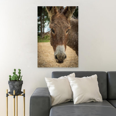 " A Brown Mule " Painting Print