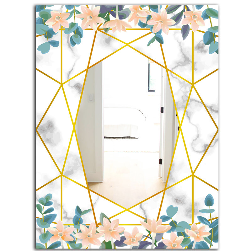 Miroir de salle de bain efflorescent moderne et contemporain, H 39,4 po x l 29,5 po