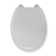 Croydex Canada White Toilet Seat - Antibacterial Treated Surface with Adjustable Hinges, Durable Polypropylene Material, Easy to Install, Adjustable from 120mm to 200mm