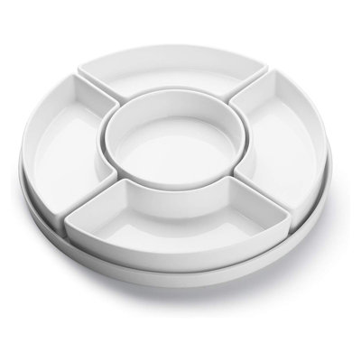 Bols de service en porcelaine blanche
