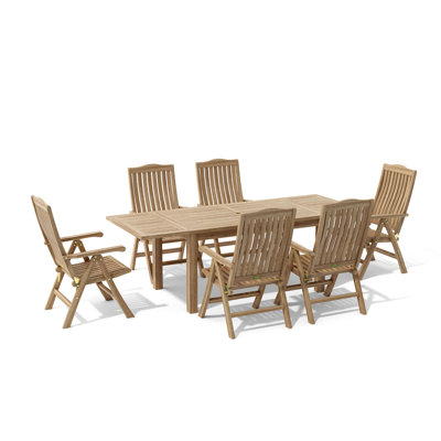 Bahama Outdoor 7 - Piece Teak Dining Set