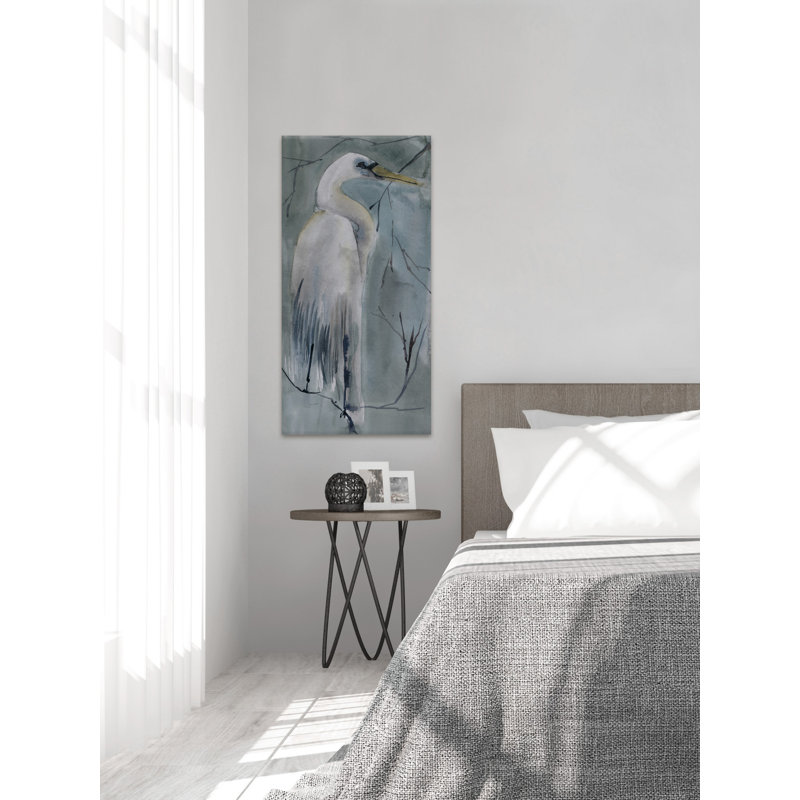 White Swan - Wrapped Canvas Print, 91cm H x 45cm W