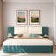 Lit plateforme tapissier avec tablettes-76383250-76383255