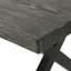 Table de salle à manger d'extérieur avec structure en aluminium et en acier, gris / noir - s'adapte à la structure du patio, de la cour, du jardin et du style de vie des utilisateurs